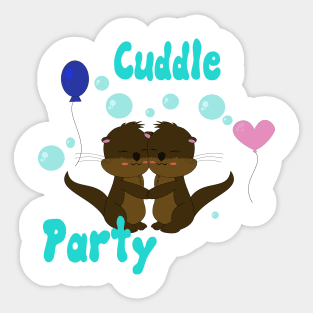 Cuddle Party Sticker